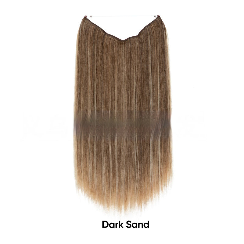 Women's One-piece Adjustable Invisible Straight Multi-color Gradient Hair Extension Fishline