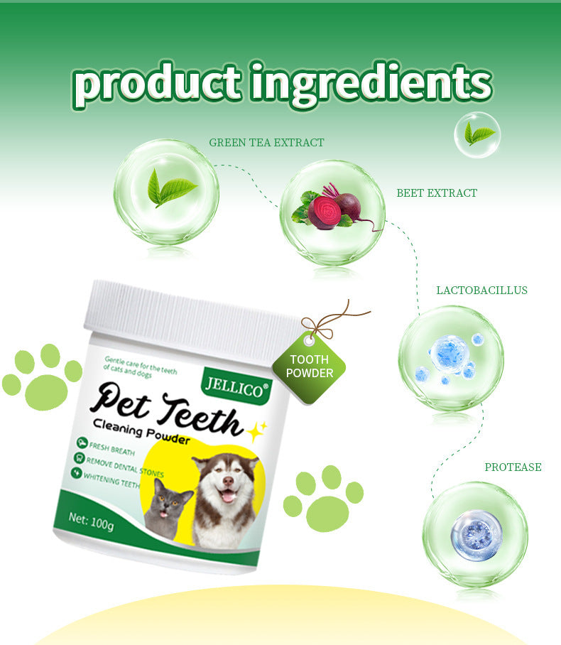 Teeth Cleaning Powder Oral Cleaning Smelly Dog Edible Teeth Cleaning Stone Tooth Cleaning Powder