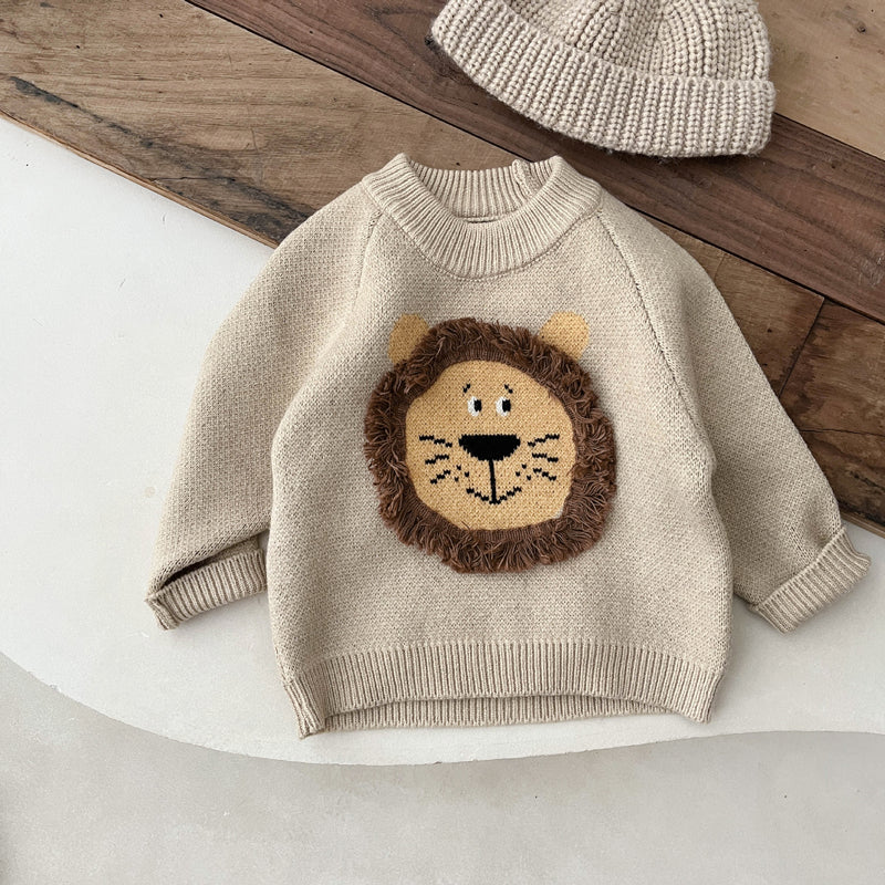 Camisola de malha estilo coreano para rapaz