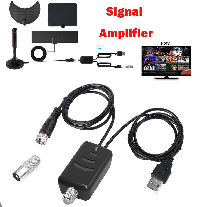 Digital TV Signal Amplifier Booster HD Channel Low Noise Ground Wave Antenna