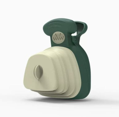 Colher de cocô dobrável para viagem, dispensador de saco para cocô de cachorro de estimação