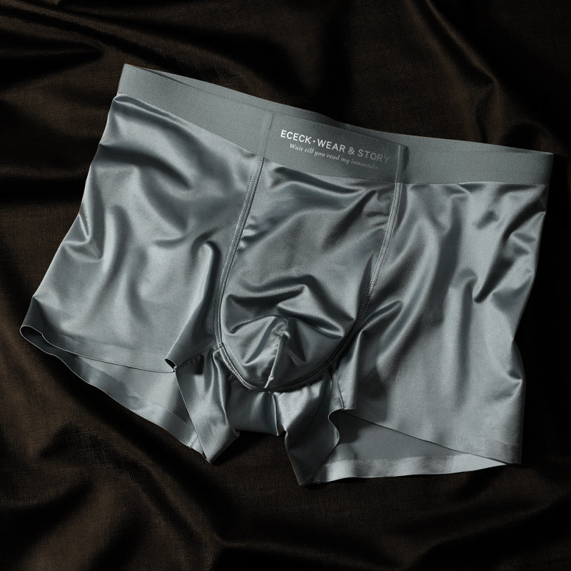 Men's Colorblock High-grade Ice Silk Underwear