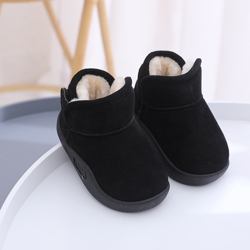 Snow Boots Fleece Lined Padded Warm Keeping Soft Bottom Baby