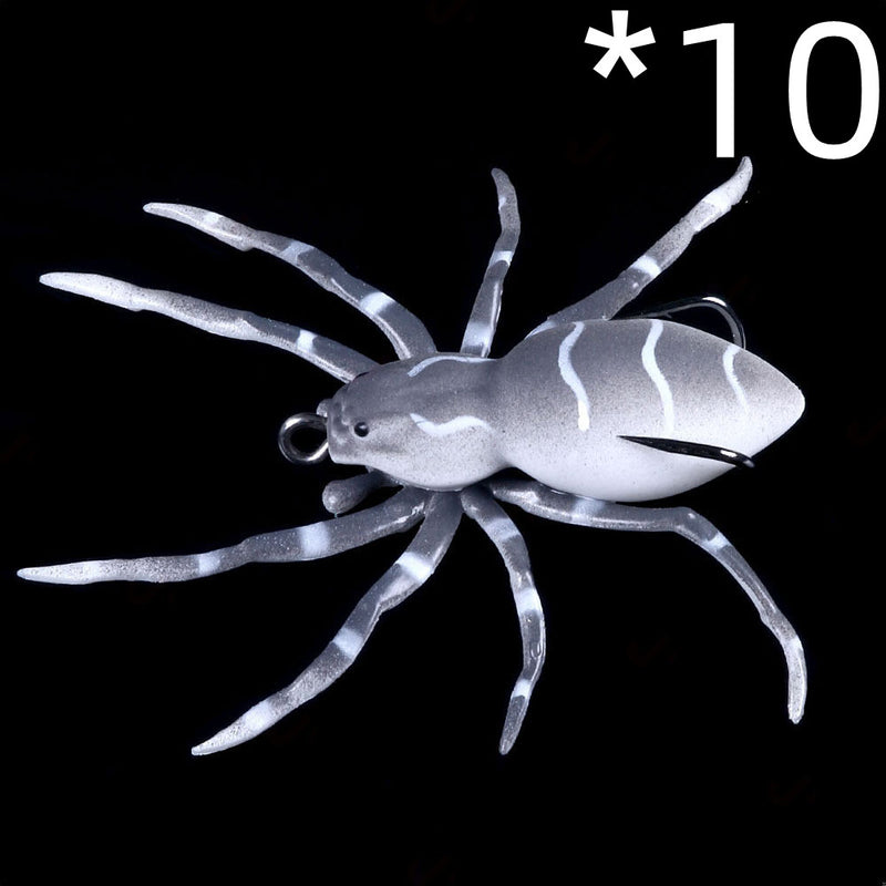 Neuer künstlicher Angelköder 8 cm - 7 g bionischer weicher Froschköder Simulations-Spinnenköder Angelköder Angelausrüstung