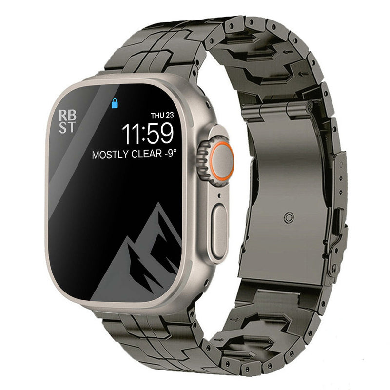 Passend für Titanlegierung Uhrenarmband Iron Man Sicherheitsverschluss Titanarmband Metallarmband