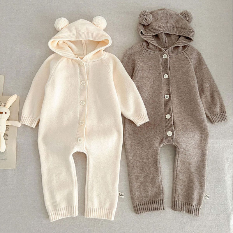 Fato de banho com capuz e orelhas de urso ou coelho estilo ocidental