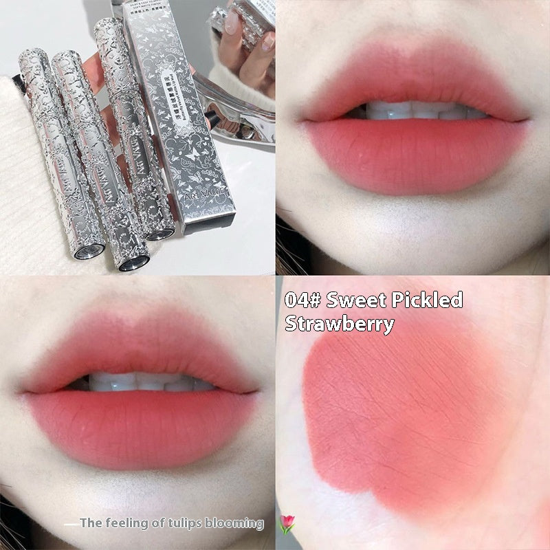 Batom Matte Velvet Mist Lip Mud Branco