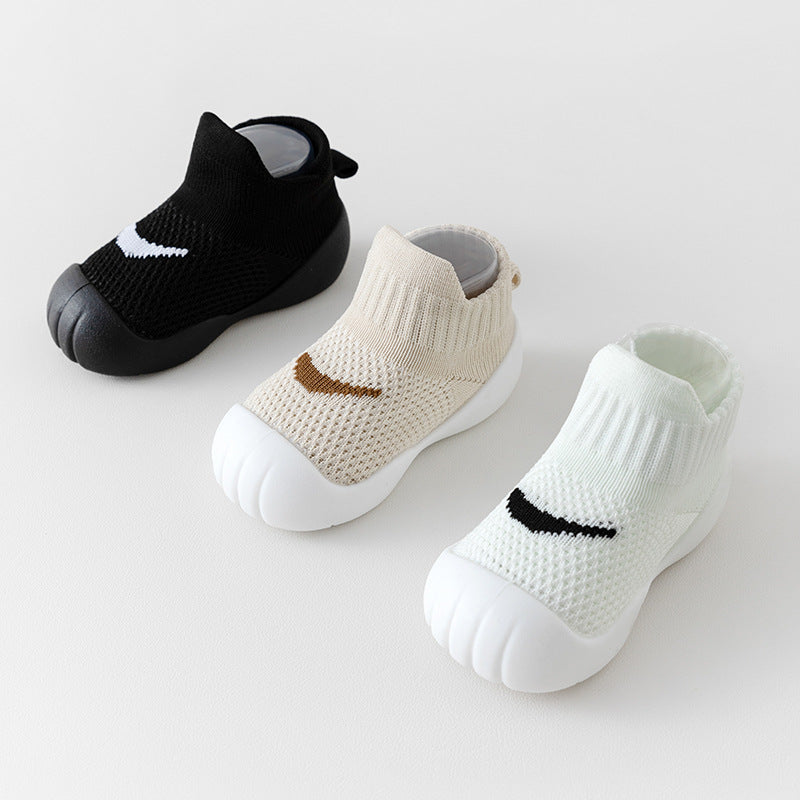 Frühling/Herbst Lauflernschuhe für Babys und Kleinkinder, atmungsaktiv, mit weicher Sohle