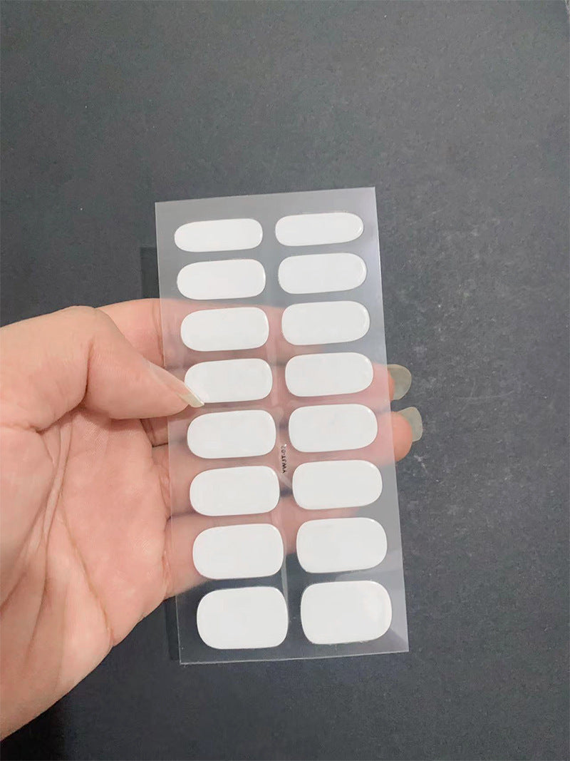 Autocolantes de beleza para unhas, semi-curados, de segunda geração, impermeáveis e duradouros