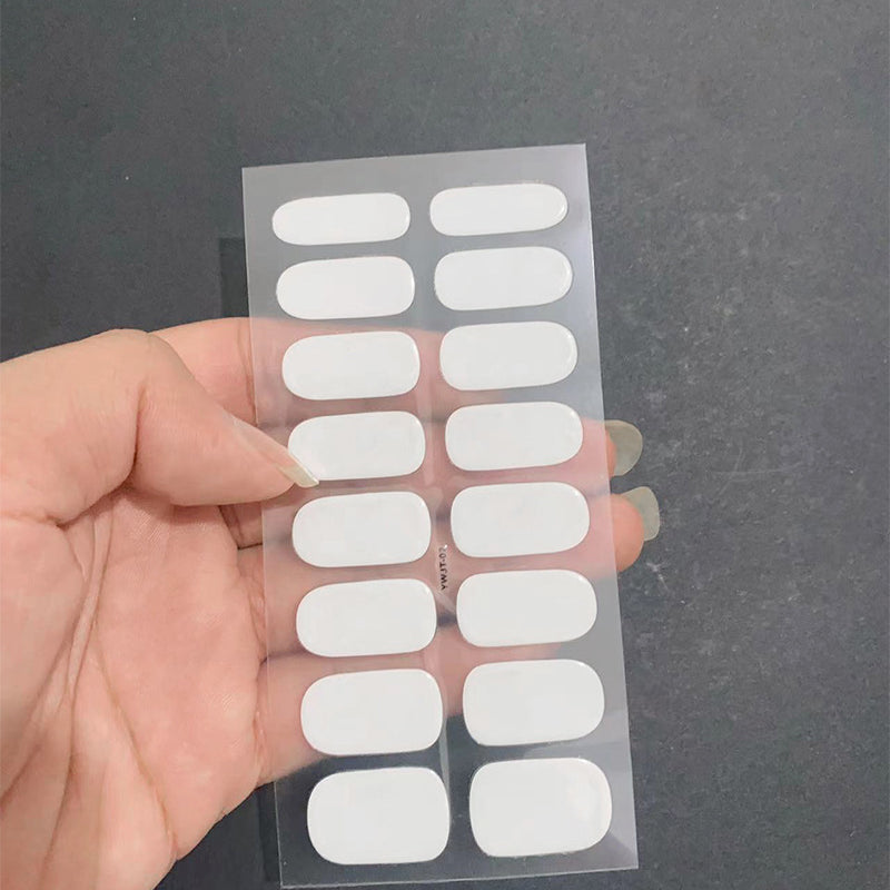 Autocolantes de beleza para unhas, semi-curados, de segunda geração, impermeáveis e duradouros