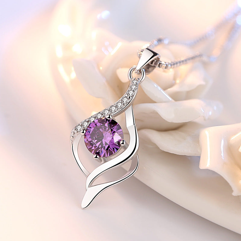 Romantic Classic Love 925 Silver Necklace Pendant