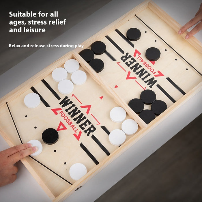 Double Catapult Parent-child Interactive Collision Chess Ice Hockey Battle Desktop Game