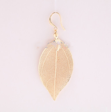 European and American jewelry new trend temperament long leaves earrings female earrings jewelry