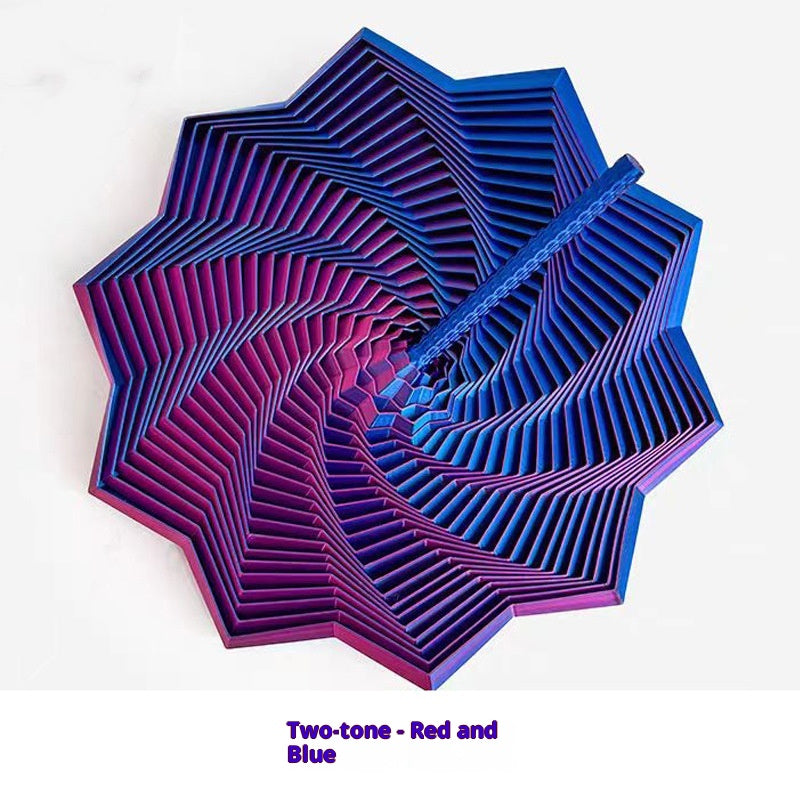 Torre Rabanete Impressa em 3D, Brinquedo Torre Espiral Poligonal com Pegas de Operação