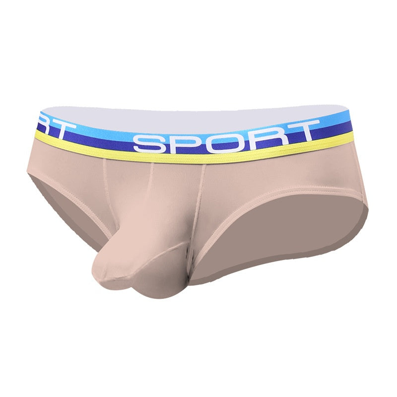 Sexy Three-dimensional Bullet Separation Bag Men's Underwear Panties Nylon Breathable Elastic Ice Silk Fabric