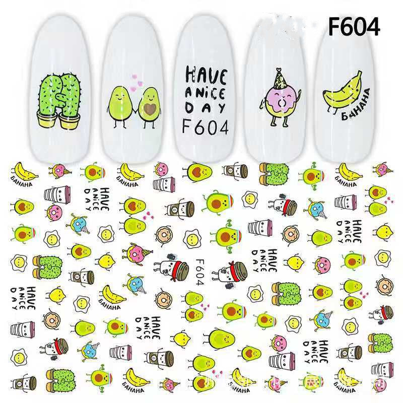 Japanische 3D 5D geprägte Nagelsticker