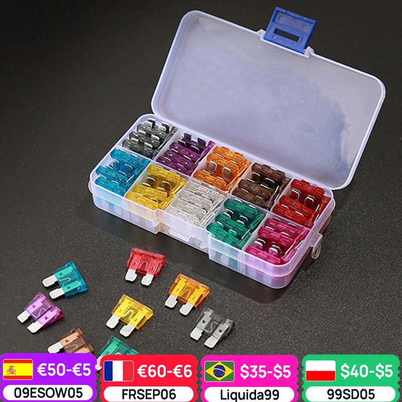 Car Medium-sized Plug-in Set Boxed  Fuse