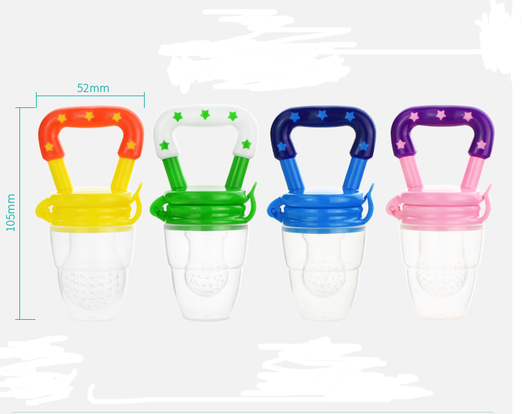 Chupeta de Silicone para Bebé, Encapsulada para Acalmar, Utensílio de Alimentação Complementar