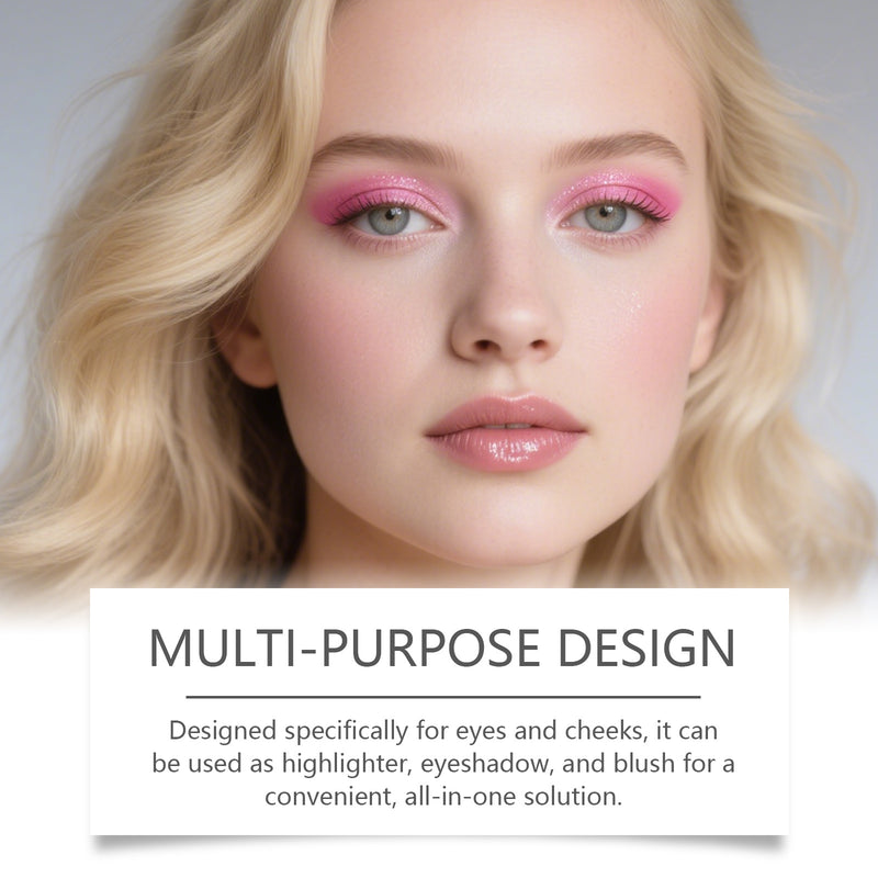 Tragbare Alltags-Make-up-Palette für Augen und Wangen mit natürlichen Inhaltsstoffen