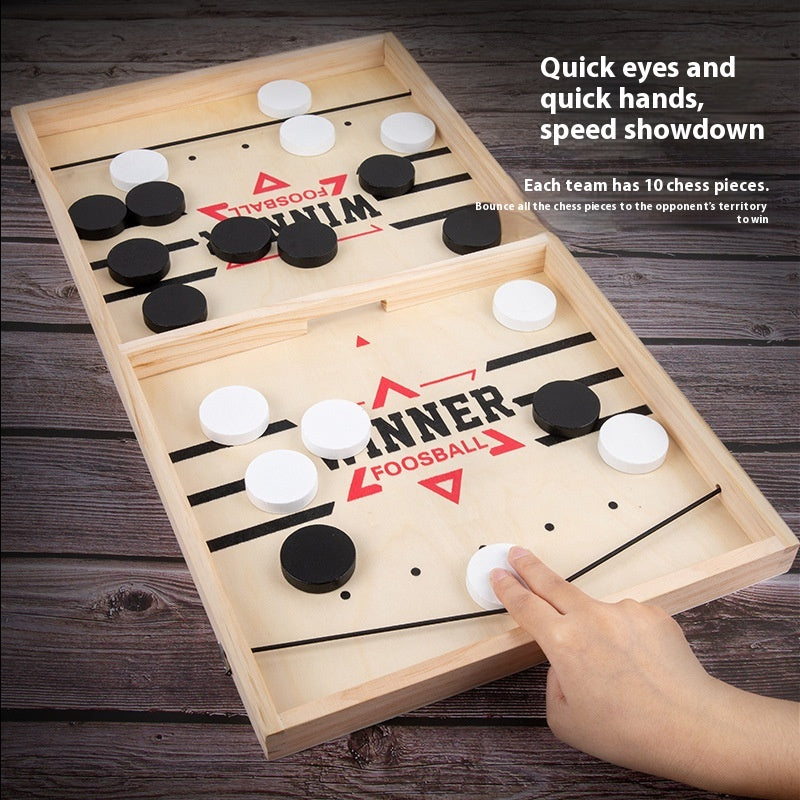Double Catapult Parent-child Interactive Collision Chess Ice Hockey Battle Desktop Game