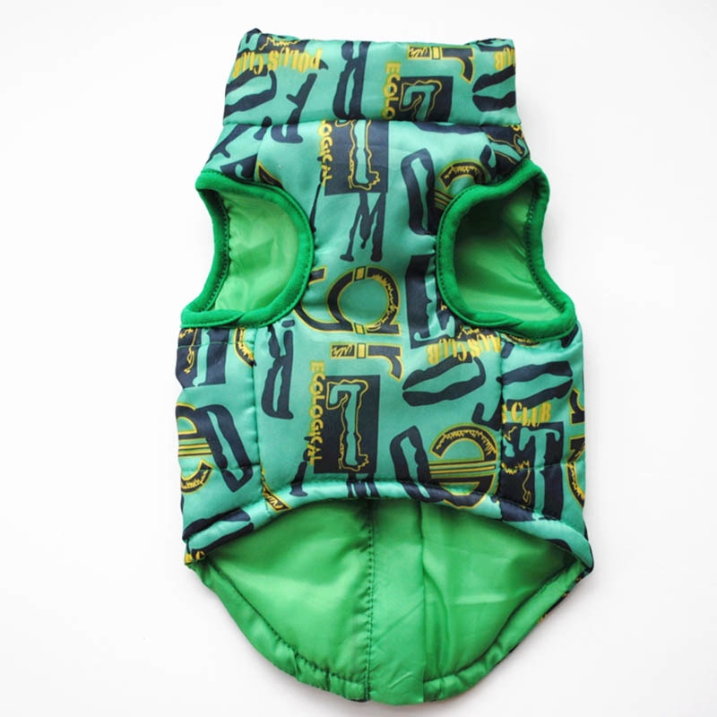Pet clothing autumn and winter pet puppy jacket vest traction buckle