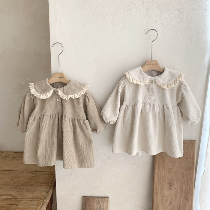 Girl's Baby Lace Doll Collar Dress