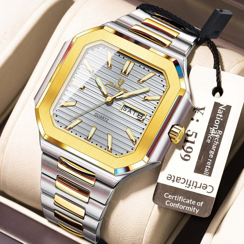 Waterproof Watch Fashionable Luminous Ultra-Thin Mens