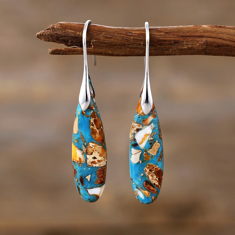 Bohemian Emperor Stone Drop Earrings