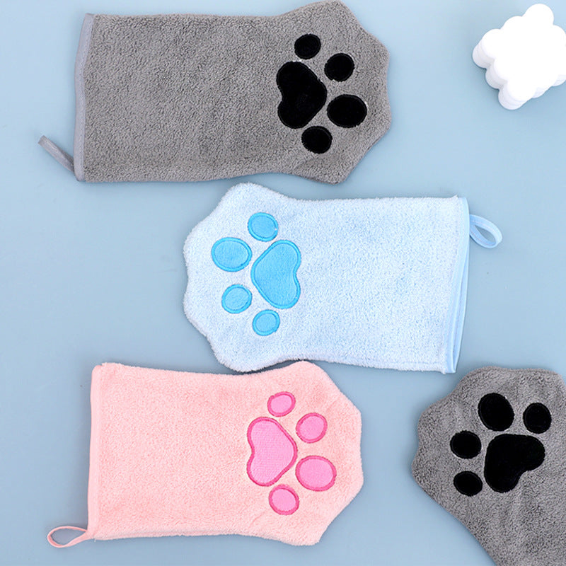 Toalha de Banho para Cão em Forma de Luva, de Secagem Rápida e Absorvente