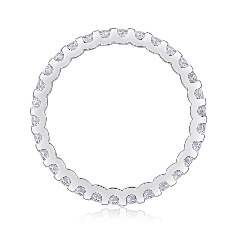 Wish – Ein Ehering-Set mit hochwertigem Moissanit, S925 Silber und platinbeschichtet. Der Ring ist mit einem Diamanttester prüfbar.