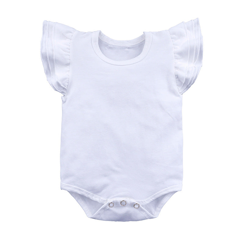 Roupa de Criança, Fato de Bebé com Folhos em Cores Doces