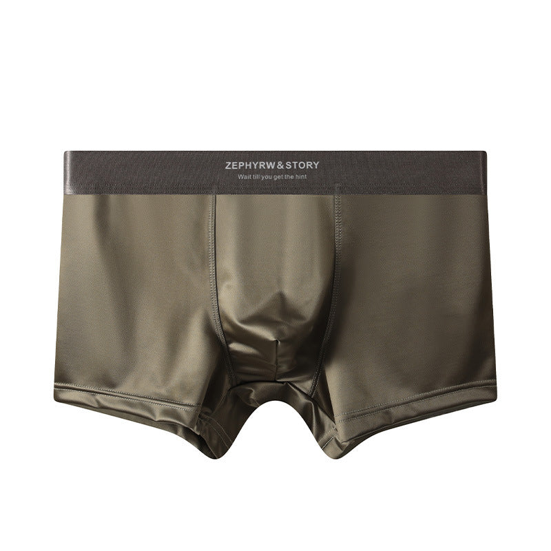 Men's Satin Light Luxury Ice Silk Underwear Summer