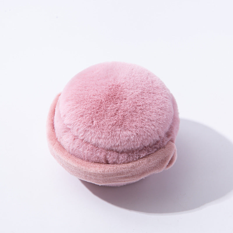 Men's And Women's Fashion Solid Color Anti-cold And Anti-freezing Plush Earmuffs