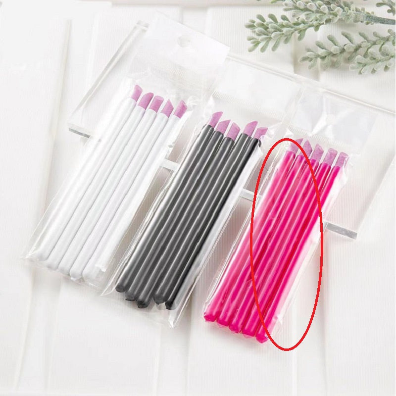 5 Stk. Nagelhautschieber aus Quarzstein für die Maniküre, Peeling-Stift, Polierfeile