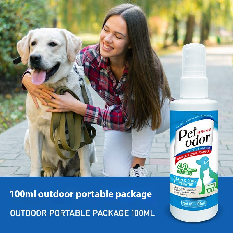 Katzen- und Hunde-Geruchsneutralisierer, Spray zur Entfernung von Urinflecken für den Innenbereich