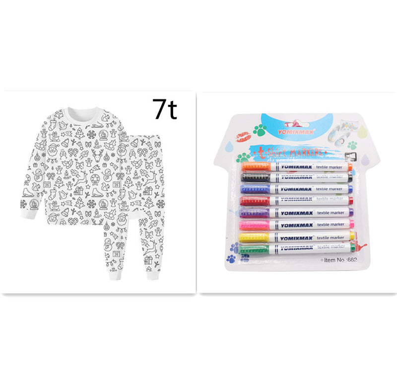 Conjunto de 8 Canetas de Pintura para Tecido/Marcadores Têxteis