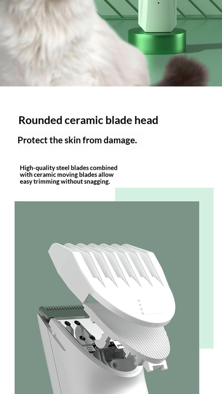 Rechargeable Portable Pet Clipper, Paw Hair Trimmer For Dogs.