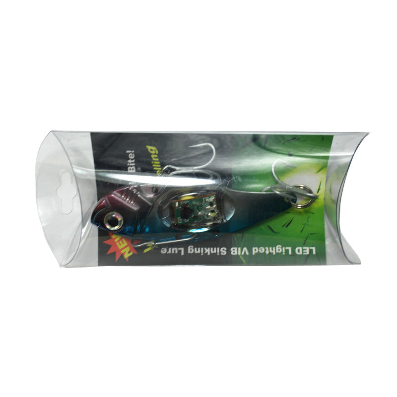 LED Fish-shaped Fish Lure Underwater Luminous Light Bait