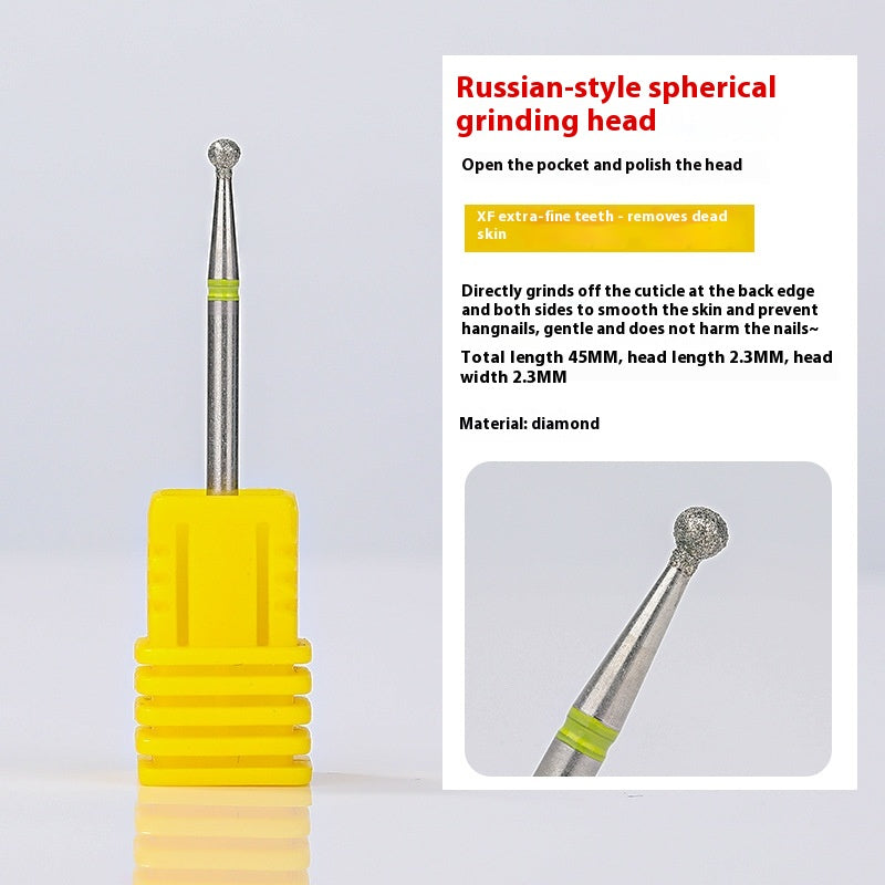 Pre-dismounting Polishing Head Set Of Diamond Sand For Manicure