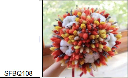Plant Dried Flowers And Reed Decoration