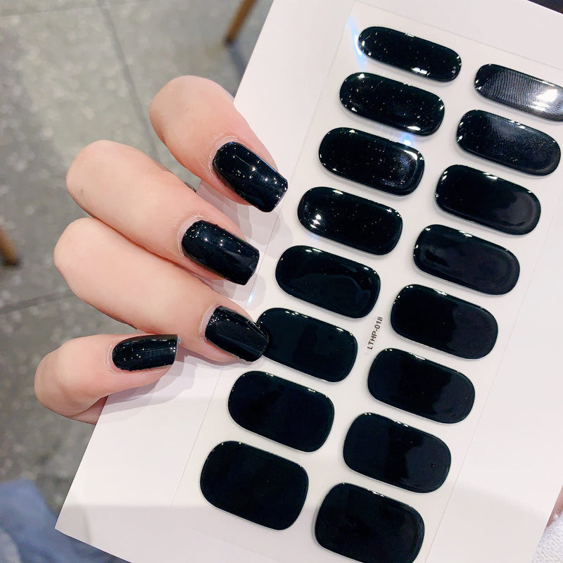Autocolantes de beleza para unhas, semi-curados, de segunda geração, impermeáveis e duradouros