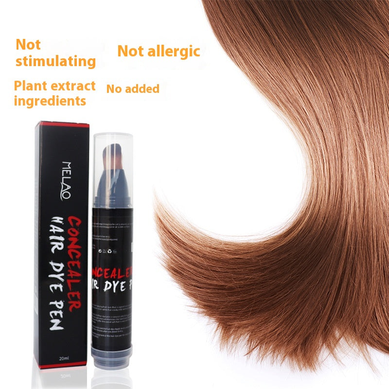 Caneta de coloração capilar descartável com extratos vegetais