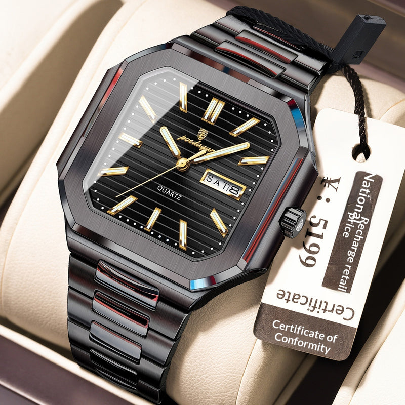 Waterproof Watch Fashionable Luminous Ultra-Thin Mens