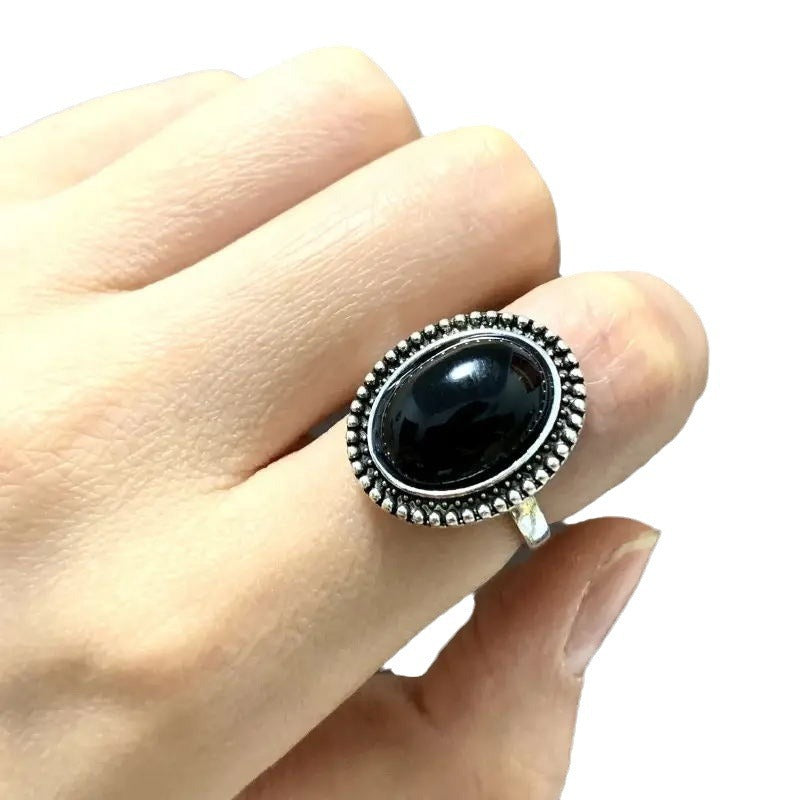 Kreativer, schlichter Retro-Ring für Damen