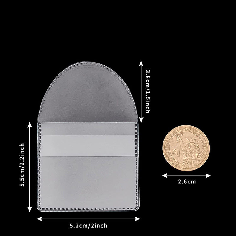 Plastic Soft Badge Bag Transparent Coin