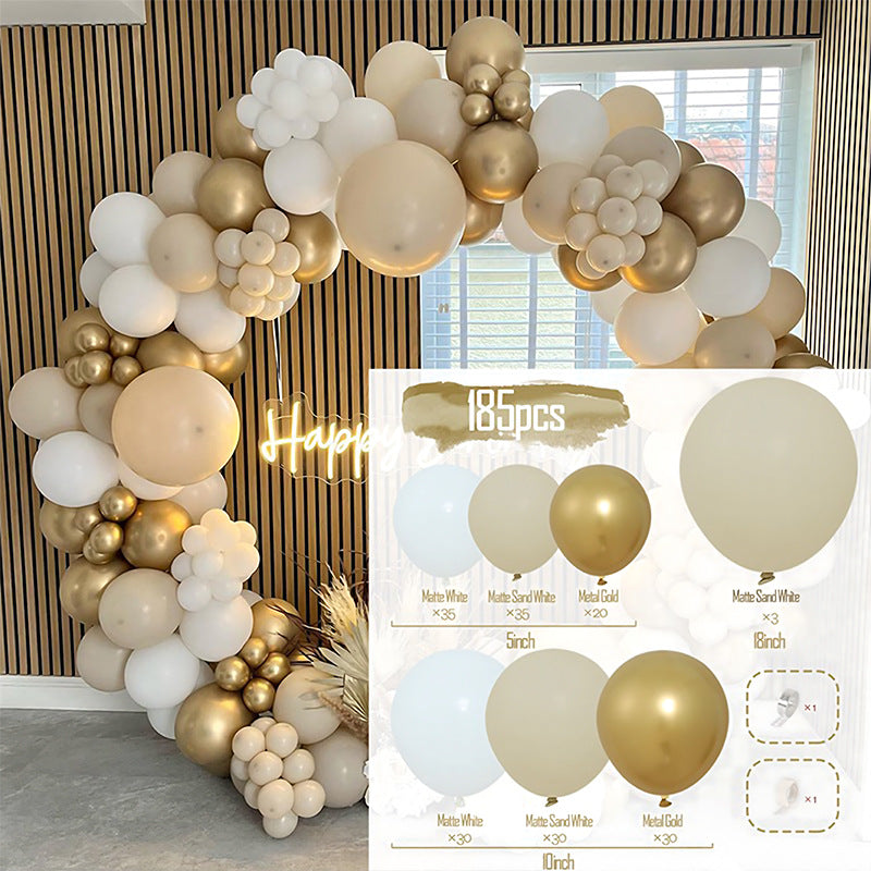 Colorful Latex Birthday Balloon Garland Arch Suit