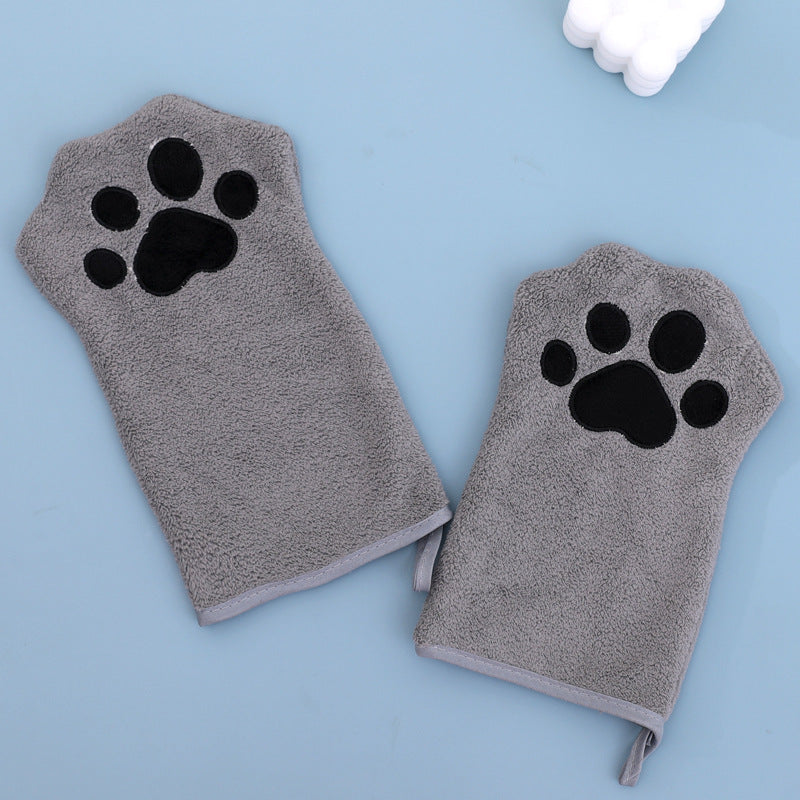 Toalha de Banho para Cão em Forma de Luva, de Secagem Rápida e Absorvente