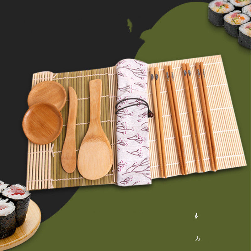 Conjunto de esteira para sushi, pauzinhos e colher