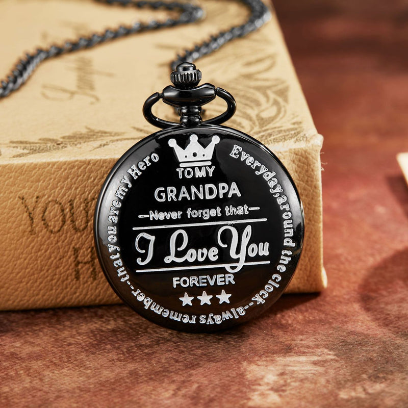TO MY SON LOVE FOREVER Quartz Pocket Watch