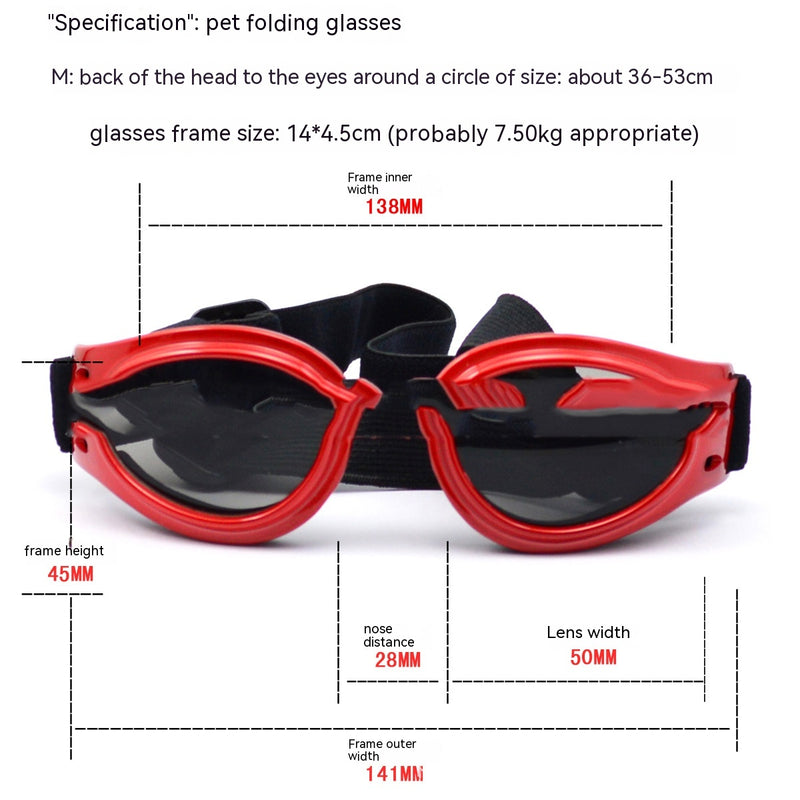 Hundebrillen Haustier Sonnenbrillen UV-Schutz UV400-Gläser Mehrere Farben